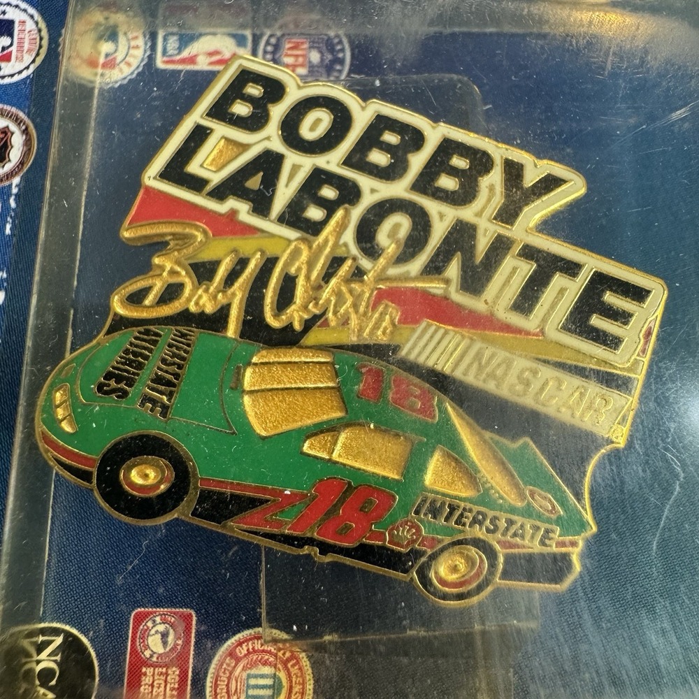 Wincraft Bobby Labonte #18 Signature 1997 Redline Sports‎ NASCAR Lapel Pin NIP